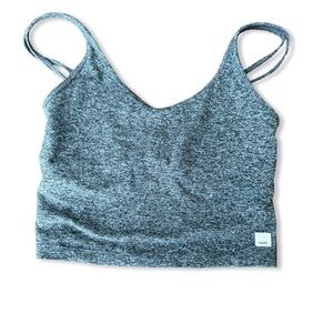 Vuori Heather Gray Strappy Top